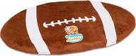 friendly cuddle football sensory weighted lap pad for kids 5 lbs. - weighted stuffed lap blanket for toddlers, kids, and adults with sensory processing disorder - ideal for classroom, travel, home, and office logo