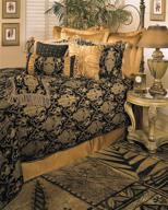 🛏️ queen comforter set: sherry kline china art black - 6 piece logo