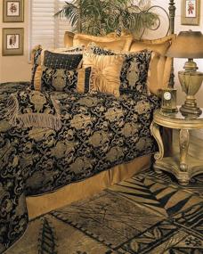 img 1 attached to 🛏️ Queen Comforter Set: Sherry Kline China Art Black - 6 Piece