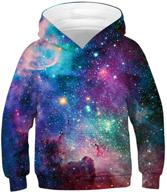 stay stylish and snug with kidvovou printed pullover hoodie sweatshirt for boys logo
