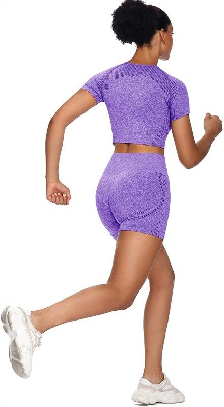  Sytiz Women Seamless Yoga Outfits 2 piece Set Workout Gym  Shorts + Sport Bra (Black, Small) : Sports & Outdoors