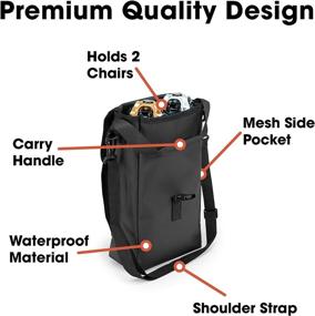 img 3 attached to 👜 Convenient Carry Bag for Cliq Camping Chairs – Ideal for Folding and Beach Chairs (1 Bag Included)