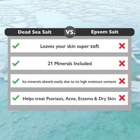 img 3 attached to 🛁 19 lb Fine Grain Dead Sea Salt - Large Bulk Resealable Pack - Natural Spa Bath Salt for Body Wash Scrub - Soak to Relax Muscles & Treat Skin Issues - Women & Men