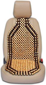 img 4 attached to 🪑 Zone Tech Wood Beaded Seat Cushion - High-Quality Car Massaging Double Strung Wood Beaded Seat Cushion for Stress-Free Comfort Throughout the Day!