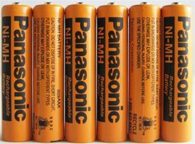 img 1 attached to Panasonic HHR-75AAA/B-6 Cordless Phone Ni-MH Rechargeable Battery, 700 mAh (Pack of 6)