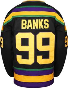 img 2 attached to 🏒 Charlie Conway #96 & Adam Banks #99 Mighty Ducks Ice Hockey Jerseys for Movies