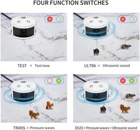 img 3 attached to 🐱 MAGIC CAT 3 in 1 Indoor Ultrasonic Rodent Repellent: Effective Pest Repeller for Rats, Mice, and Squirrels - Plug-in Mouse Blocker with Pressure Wave & Ultrasonic Sound (White)