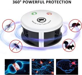 img 2 attached to 🐱 MAGIC CAT 3 in 1 Indoor Ultrasonic Rodent Repellent: Effective Pest Repeller for Rats, Mice, and Squirrels - Plug-in Mouse Blocker with Pressure Wave & Ultrasonic Sound (White)
