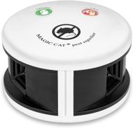 🐱 magic cat 3 in 1 indoor ultrasonic rodent repellent: effective pest repeller for rats, mice, and squirrels - plug-in mouse blocker with pressure wave & ultrasonic sound (white) logo