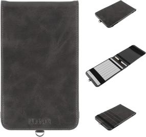 img 4 attached to Premium Leather Golf Performance Scorecard Holder with Yardage Pocket, Pencil, and Scorecard Included