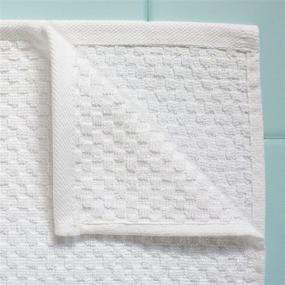 img 2 attached to High-Quality COTTON CRAFT- Euro Spa Set of 4 Luxury Waffle Weave Bath Towels, Extra Large Pure Ringspun Cotton, 30 inch x 56 inch, White