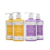 premium hand cleansing soap by dr. libreauté - gel type, lemon & eucalyptus (2 packs) + lavender & mint (2 packs), 10 fl oz - total of 4 packs logo