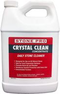 🧼 stonepro – crystal clean (1 gallon - 128 fl oz) for stone surfaces, stainless steel, windows, mirrors, and glass – enhanced for seo logo