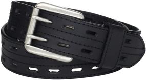 img 1 attached to 👔 Stylish and Durable: Danbury Work Double Prong Black Men's Accessories for the Modern Gentleman