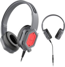 img 3 attached to 🎧 Наушники Brenthaven Edge Rugged Over-Ear: неразрушимая оправа, прочные амбушюры, серый - идеальны для студентов, школьных испытаний