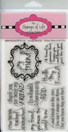 stamps life messages4friends card making scrapbooking logo