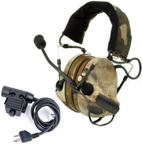 img 4 attached to 🎧 Z-TAC Official Store: Z-Tactical Comta II Tactical Headset + U94 PTT Kenwood Push to Talk – Noise Reduction Headphone Walkie Talkie Dual PTT for Military Radio (Z041-ATFG, Z113-KEN)