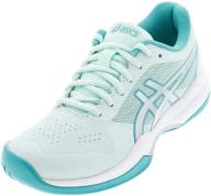 женские кроссовки для тенниса asics gel game silver логотип