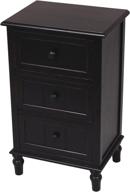 black eased edge décor therapy accent table - enhancing your décor logo