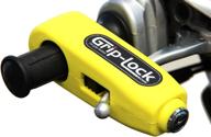 grip-lock glyellow: ultimate security 🔒 lock for motorcycle and scooter handlebars logo