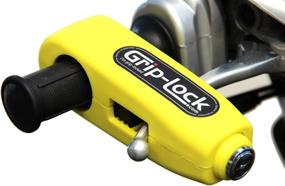 img 1 attached to Grip-Lock GLYellow: Ultimate Security 🔒 Lock for Motorcycle and Scooter Handlebars