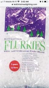 img 1 attached to ❄️ Transform Your Holiday Decor with Buffalo Snow Flurries White Flakes - 2 Quarts