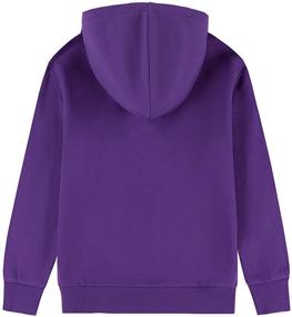 img 3 attached to 👕 ALAVIKING Brushed Boys' Clothing: Purple XL Sweatshirts Pullover - A Warm & Trendy Choice