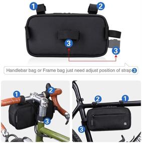 img 2 attached to Enhance Your Cycling Experience with the Rhinowalk Bike Bag Handlebar Bicycle Storage Frame Bag