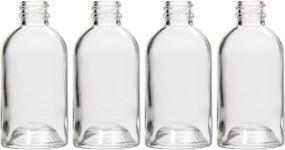 img 3 attached to 🏺 Hosley Set of 4 Diffuser Bottles, Boston Round Style Glass Containers, 85 Milliliter Capacity - Ideal for Essential Oils, DIY Diffusers, Craft Projects, Weddings, Parties, and More - O6