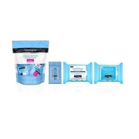 img 2 attached to 🧴 Neutrogena Fragrance-Free Makeup Remover Cleansing Towelette Singles for Travel & On-the-Go, Individually-Wrapped Face Wipes to Remove Dirt, Oil, Makeup & Waterproof Mascara - 20 ct