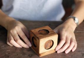 img 2 attached to SiamMandalay Cube Puzzle: Exquisite Wooden Handmade Brain Teaser