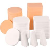 🧽 tecunite 100 pieces cosmetic sponges - latex makeup foam wedges for flawless foundation application (5 styles, white and skin tones) logo