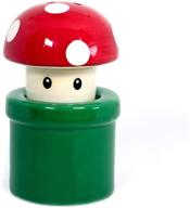 adorable super mario bros. mushroom & pipe salt 🍄 & pepper shakers: spice up your kitchen with nostalgic fun! logo