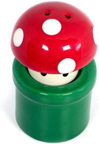 img 1 attached to Adorable Super Mario Bros. Mushroom & Pipe Salt 🍄 & Pepper Shakers: Spice up Your Kitchen with Nostalgic Fun!