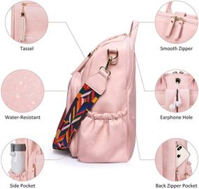 img 1 attached to 🎒 Functional ECOSUSI Backpack Rucksack: Stylish Multipurpose Shoulder Women's Handbags & Wallets for Every Occasion