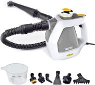 🧼 white valemo vh-st10 steam cleaner: handheld, multipurpose for kitchen, bathroom, and car use logo