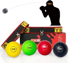 img 4 attached to 🥊 Enhance Boxing Skills with YMX Reflex Ball Set - Improve Reflex, Timing, Accuracy, Focus, and Hand Eye Coordination Training