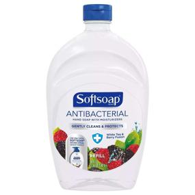 img 3 attached to Пакет средства для мытья рук Softsoap с антибактериальным эффектом, аромат белого чая и ягод, с увлажняющими добавками - 50 унций (3 бутылки)