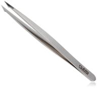 🔪 rubis switzerland two tip pointed/slanted tweezer: efficient precision for perfect brow shaping logo