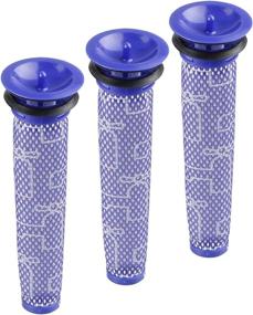 img 3 attached to Premium 3-Pack Washable Pre Motor Filter for Dyson Cordless Vacuum Cleaners - Compatible with DC58, DC59, V6, V7, V8 Models - Replacement Filters by Aunifun - Part # 965661-01