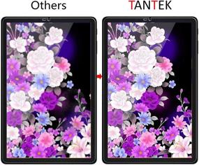 img 2 attached to 📱✨ TANTEK [2-Pack] Tempered Glass Screen Protector for Samsung Galaxy Tab S4 10.5 inch 2018, Ultra Clear & Anti-Scratch Film
