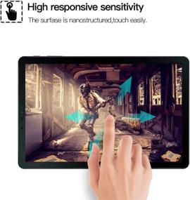 img 1 attached to 📱✨ TANTEK [2-Pack] Tempered Glass Screen Protector for Samsung Galaxy Tab S4 10.5 inch 2018, Ultra Clear & Anti-Scratch Film