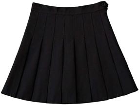 img 1 attached to 🎾 MINUOYI Sports High Waist Tennis School Cheerleader Pleated Skirt with Built-in Underpants