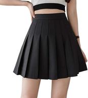 🎾 minuoyi sports high waist tennis school cheerleader pleated skirt with built-in underpants logo