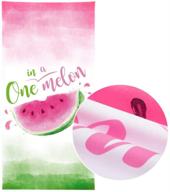 🍉 30” × 60” watermelon beach towel: sand-free microfiber camping & pool towel, quick dry & absorbent bath towel for travel, holiday & beach - great gift for girls & women logo