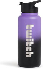 img 3 attached to 🧊 Twitch 32oz Stainless Steel Dual Lid Bottle: The Perfect Hydration Companion