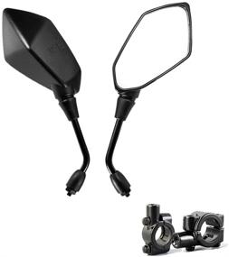 img 4 attached to Motorcycle Rear View Mirror Compatible Motorcycle & Powersports