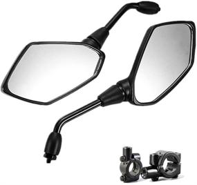 img 3 attached to Motorcycle Rear View Mirror Compatible Motorcycle & Powersports