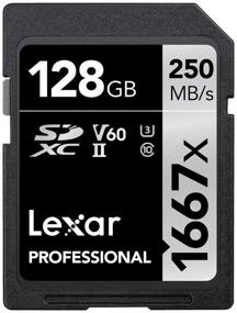 img 1 attached to High-Performance Lexar LSD128CBNA1667 Professional SDHC/SDXC 1667x UHS-II 128GB Memory Card Triple Pack