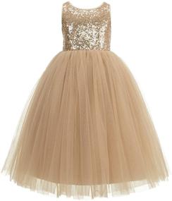 img 1 attached to 👗 Exquisite Ekidsbridal Crossed Toddler Dresses: Perfect Pageant Girls' Clothing Delight!